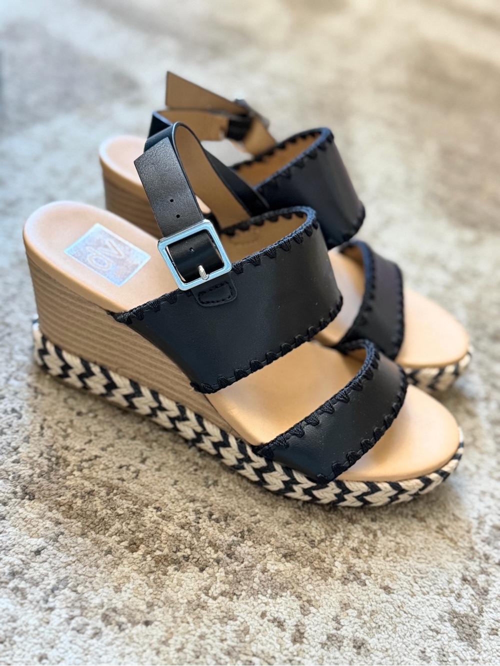 DV by Dolce Vita Enchant Wedge Sandals with Braided Espadrille Platform